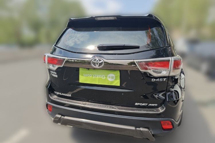 Used Toyota Highlander 2017 2.0T Four-Wheel Drive Black Edition Limited Model Rear