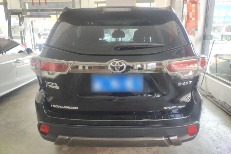 Used Toyota Highlander 2017 2.0T Four-Wheel Drive Black Edition Limited Model Rear