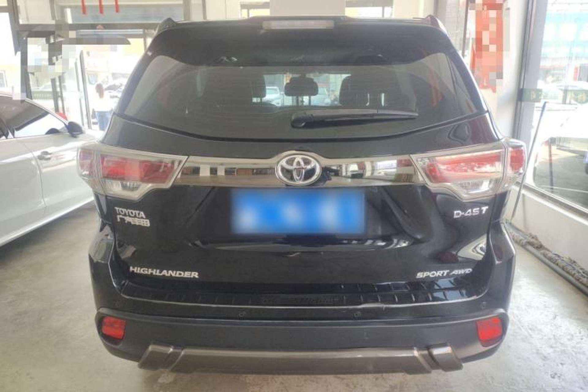 Used Toyota Highlander 2017 2.0T Four-Wheel Drive Black Edition Limited Model Rear
