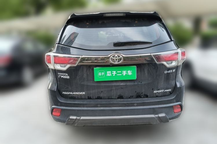 Used Toyota Highlander 2017 2.0T Four-Wheel Drive Black Edition Limited Model Rear