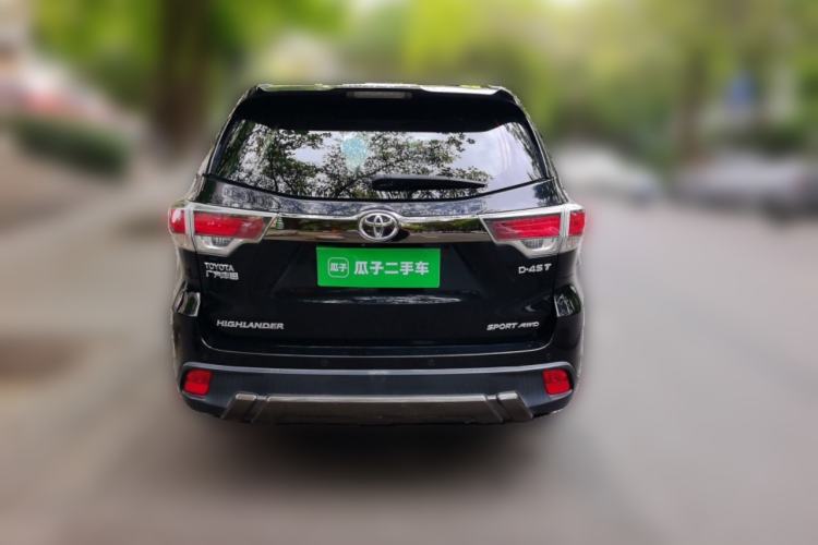 Used Toyota Highlander 2017 2.0T Four-Wheel Drive Black Edition Limited Model Rear