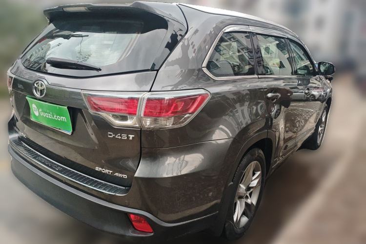 Used Toyota Highlander 2017 2.0T Four-Wheel Drive Luxury Edition 7 Seats Rear Right 45 Deg