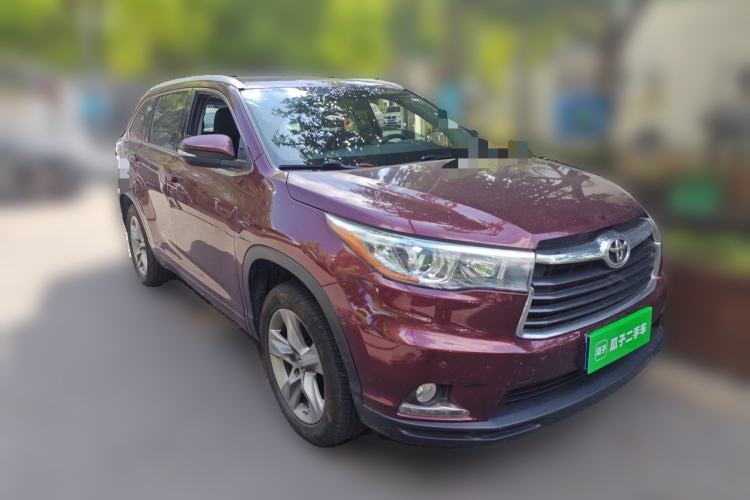 Used Toyota Highlander 2017 2.0T Four-Wheel Drive Luxury Edition 7 Seats Front Right 45 Deg