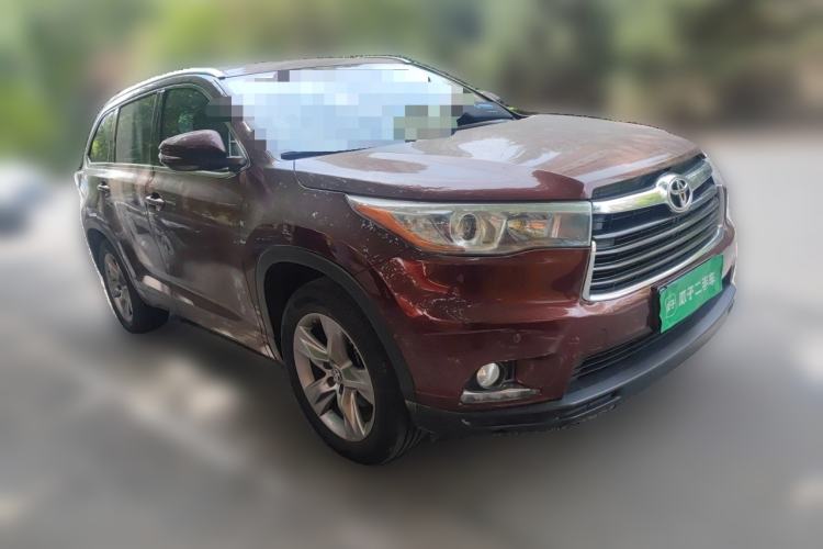 Used Toyota Highlander 2017 2.0T Four-Wheel Drive Luxury Navigation Version 7 Seats Front Right 45 Deg