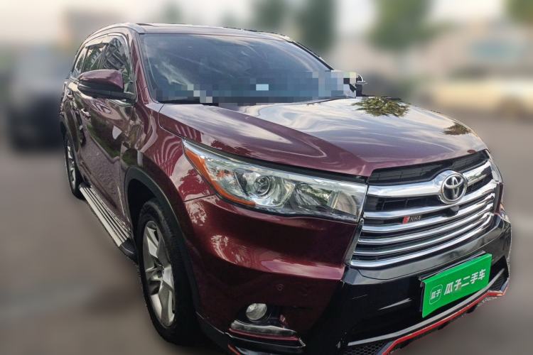Used Toyota Highlander 2017 2.0T Four-Wheel Drive Luxury Edition 7 Seats Front Right 45 Deg