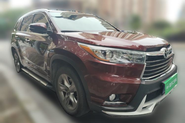 Used Toyota Highlander 2017 2.0T Four-Wheel Drive Luxury Edition 7 Seats Front Right 45 Deg