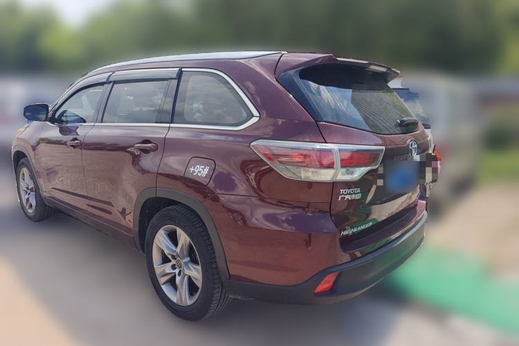Used Toyota Highlander 2017 2.0T Four-Wheel Drive Luxury Edition 7 Seats Rear Left 45 Deg