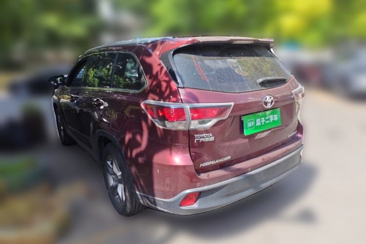 Used Toyota Highlander 2017 2.0T Four-Wheel Drive Luxury Edition 7 Seats Rear Left 45 Deg