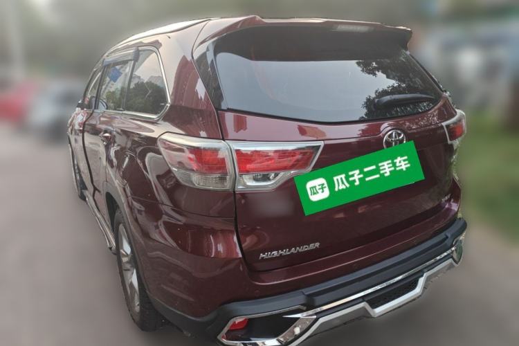 Used Toyota Highlander 2017 2.0T Two-Wheel Drive Luxury Edition 7 Seats Rear Left 45 Deg