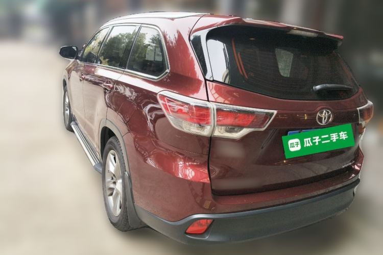 Used Toyota Highlander 2017 2.0T Four-Wheel Drive Luxury Edition 7 Seats Rear Left 45 Deg