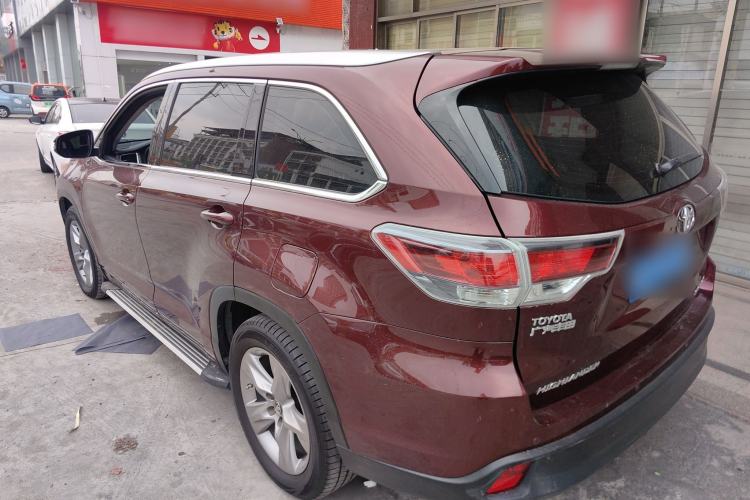 Used Toyota Highlander 2017 2.0T Four-Wheel Drive Luxury Edition 7 Seats Rear Left 45 Deg