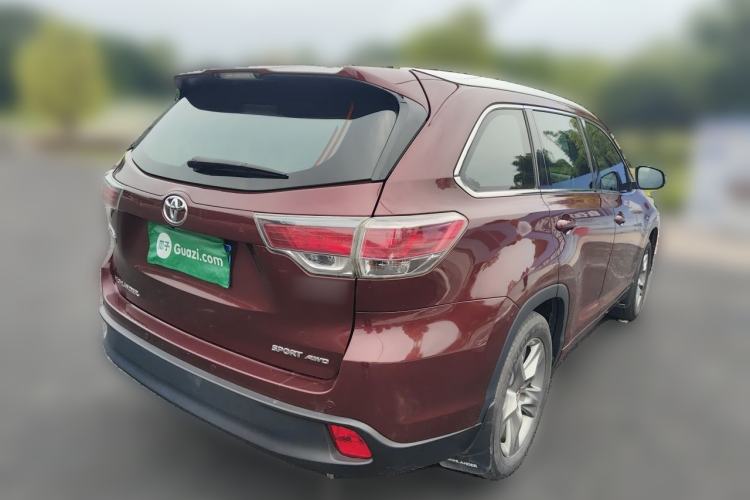 Used Toyota Highlander 2017 2.0T Four-Wheel Drive Luxury Edition 7 Seats Rear Right 45 Deg