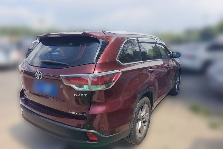 Used Toyota Highlander 2017 2.0T Four-Wheel Drive Luxury Edition 7 Seats Rear Right 45 Deg