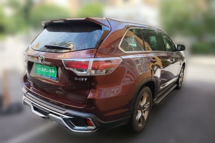 Used Toyota Highlander 2017 2.0T Four-Wheel Drive Luxury Edition 7 Seats Rear Right 45 Deg