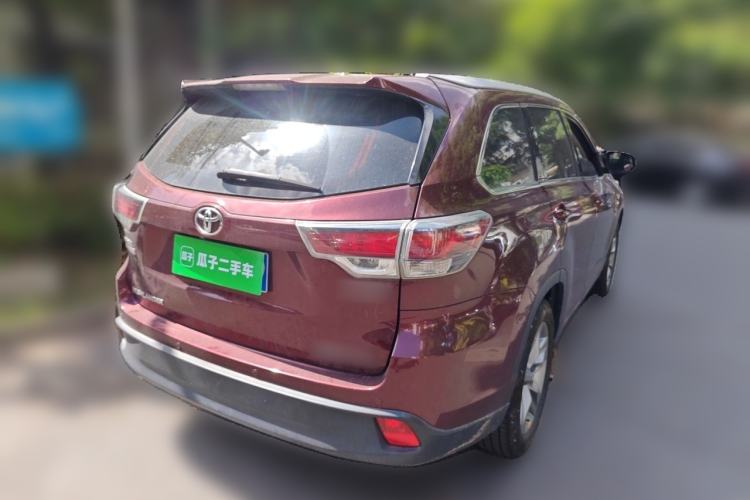 Used Toyota Highlander 2017 2.0T Four-Wheel Drive Luxury Edition 7 Seats Rear Right 45 Deg