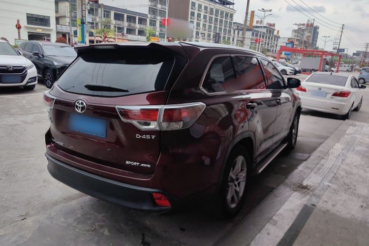 Used Toyota Highlander 2017 2.0T Four-Wheel Drive Luxury Edition 7 Seats Rear Right 45 Deg