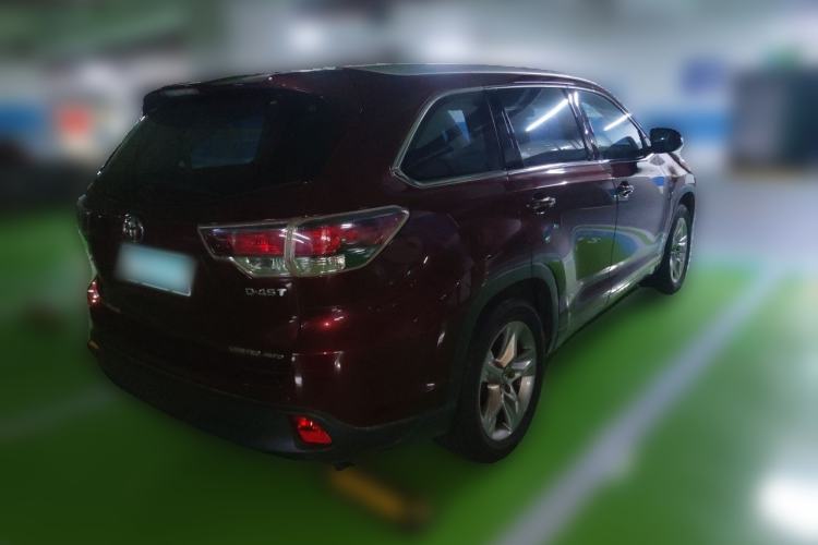 Used Toyota Highlander 2017 2.0T Four-Wheel Drive Ultimate Edition 7 Seats Rear Right 45 Deg