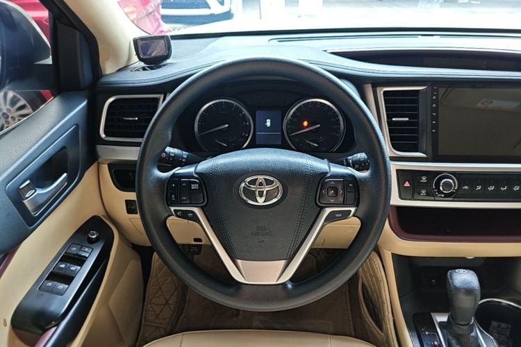 Used Toyota Highlander 2017 2.0T Four-Wheel Drive Elite Edition 7-Seater Steering Wheel
