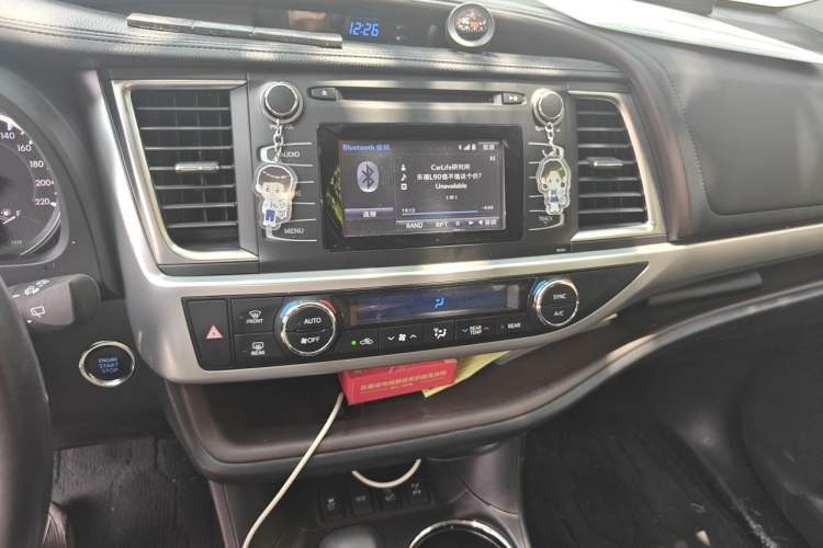 Used Toyota Highlander 2017 2.0T Four-Wheel Drive Luxury Edition 7 Seats Audio And AC Panel