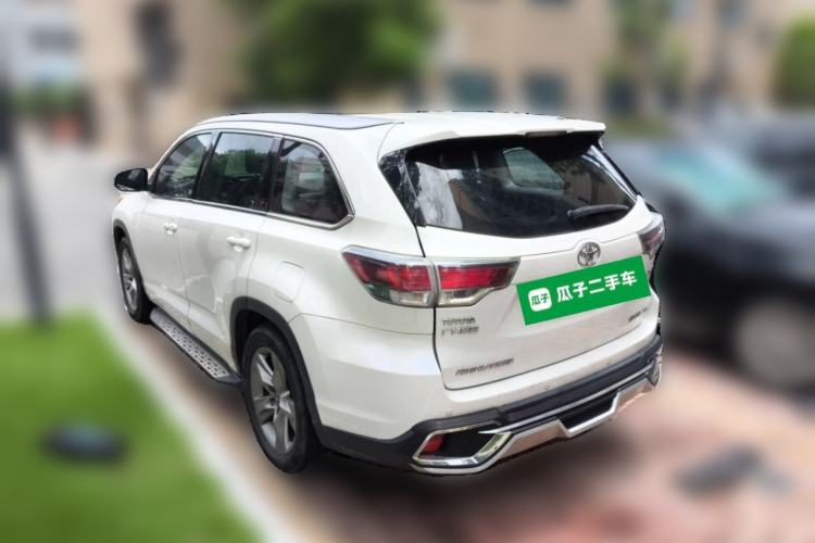 Used Toyota Highlander 2017 2.0T Four-Wheel Drive Luxury Edition 7 Seats Rear Left 45 Deg