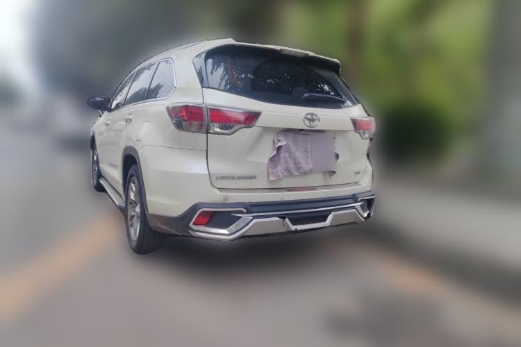 Used Toyota Highlander 2017 2.0T Four-Wheel Drive Luxury Edition 7 Seats Rear Left 45 Deg