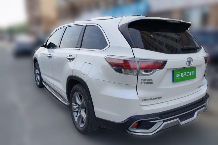 Used Toyota Highlander 2017 2.0T Four-Wheel Drive Luxury Edition 7 Seats Rear Left 45 Deg