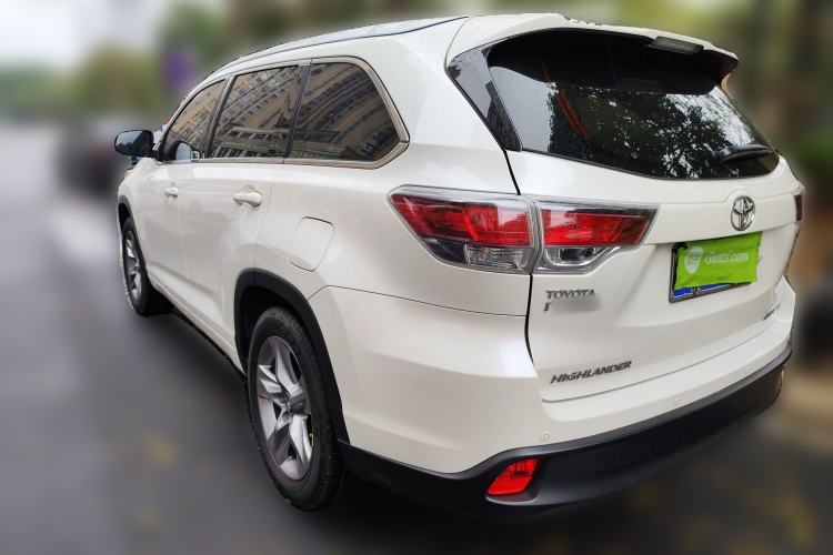 Used Toyota Highlander 2017 2.0T Four-Wheel Drive Luxury Edition 7 Seats Rear Left 45 Deg