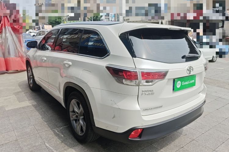 Used Toyota Highlander 2017 2.0T Four-Wheel Drive Luxury Edition 7 Seats Rear Left 45 Deg