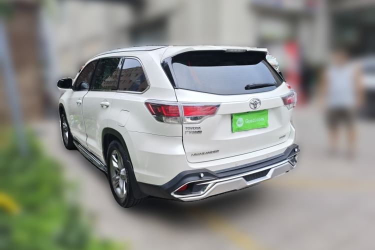 Used Toyota Highlander 2017 2.0T Four-Wheel Drive Luxury Edition 7 Seats Rear Left 45 Deg