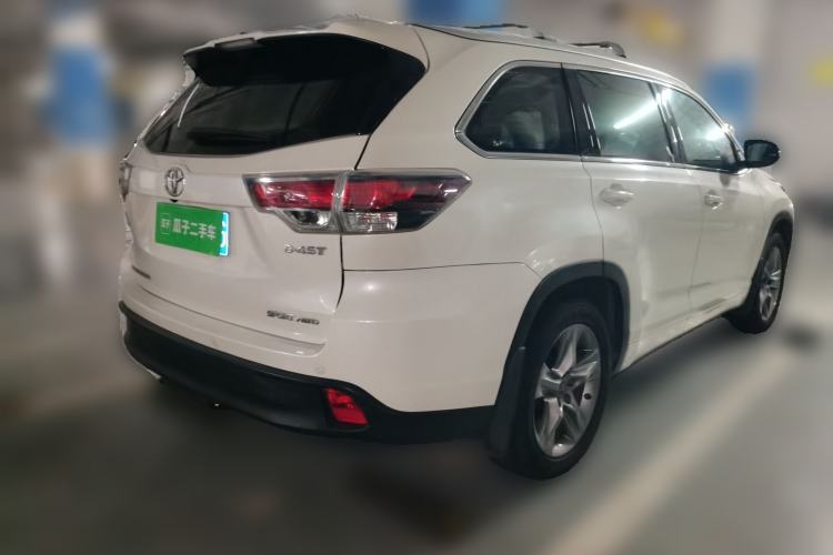 Used Toyota Highlander 2017 2.0T Four-Wheel Drive Luxury Edition 7 Seats Rear Right 45 Deg