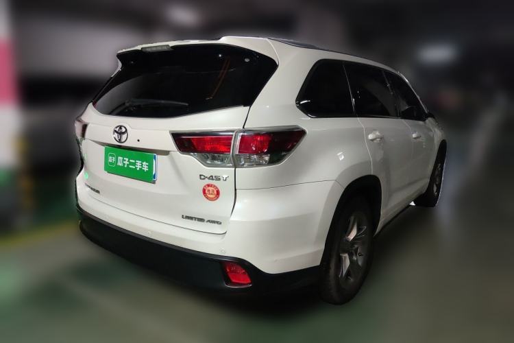 Used Toyota Highlander 2017 2.0T Four-Wheel Drive Ultimate Edition 7 Seats Rear Right 45 Deg
