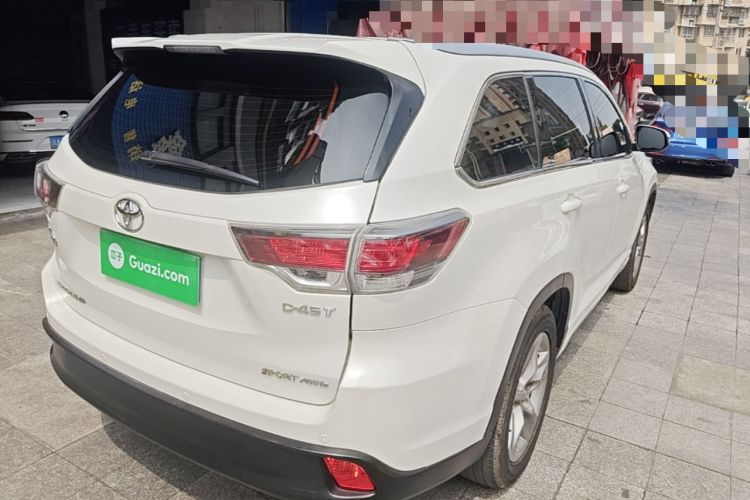 Used Toyota Highlander 2017 2.0T Four-Wheel Drive Luxury Edition 7 Seats Rear Right 45 Deg