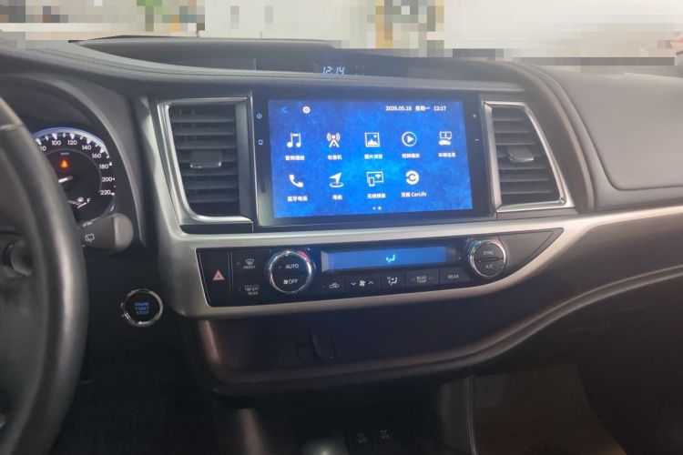 Used Toyota Highlander 2018 2.0T Four-Wheel Drive Supreme Edition 7-Seater China VI Audio And AC Panel