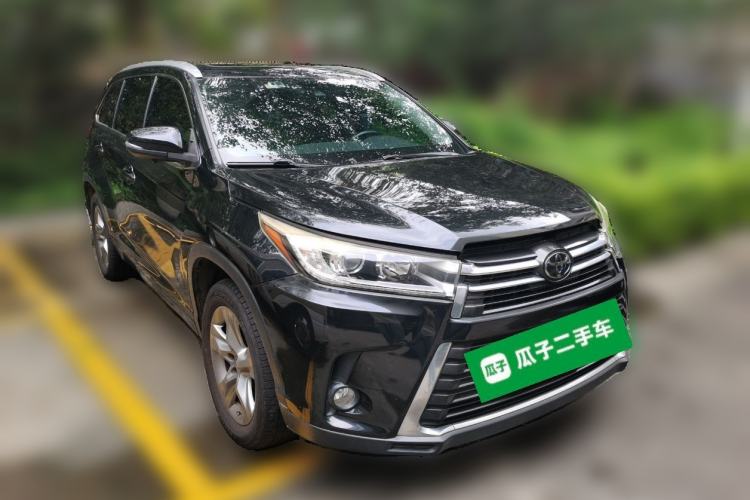 Used Toyota Highlander 2018 2.0T Four-Wheel Drive Prestige Version 7 Seats China V Emission Standard Front Right 45 Deg