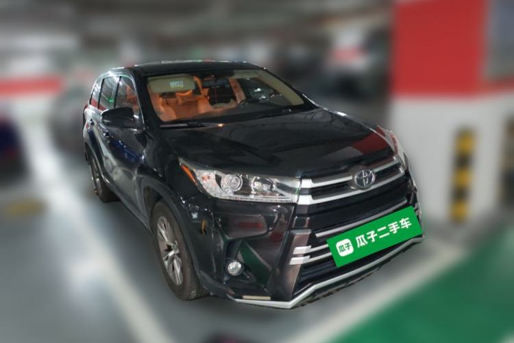 Used Toyota Highlander 2018 2.0T Four-Wheel Drive Elite Edition 7 Seats China VI Standard Front Right 45 Deg