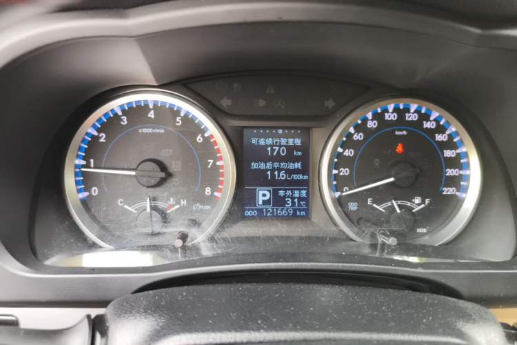 Used Toyota Highlander 2018 2.0T Four-Wheel Drive Elite Edition 7 Seats China VI Standard Instrument Cluster