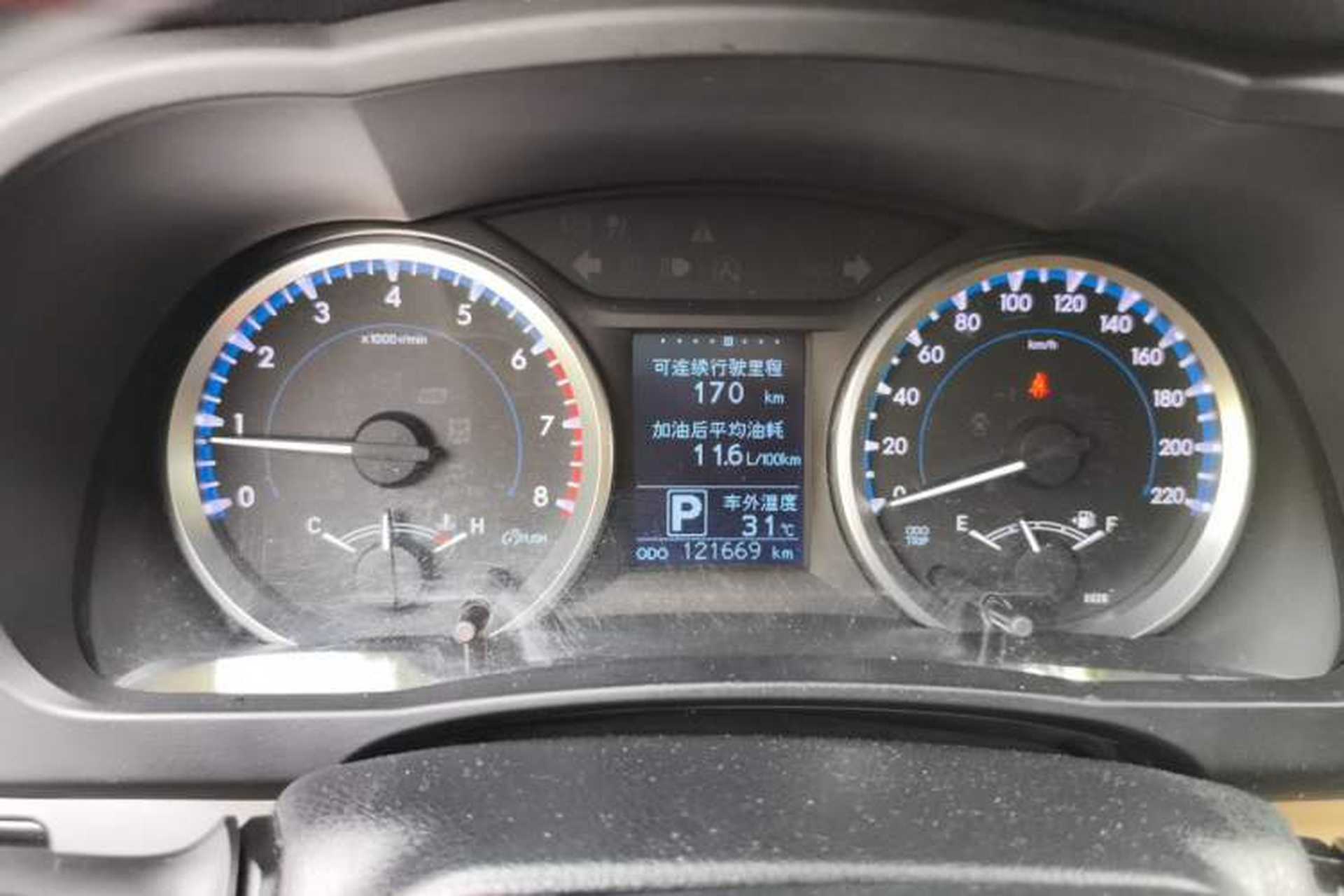 Used Toyota Highlander 2018 2.0T Four-Wheel Drive Elite Edition 7 Seats China VI Standard Instrument Cluster