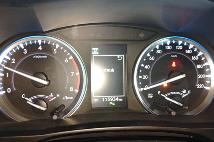 Used Toyota Highlander 2018 2.0T Four-Wheel Drive Luxury Version 7 Seats China VI Standard Instrument Cluster