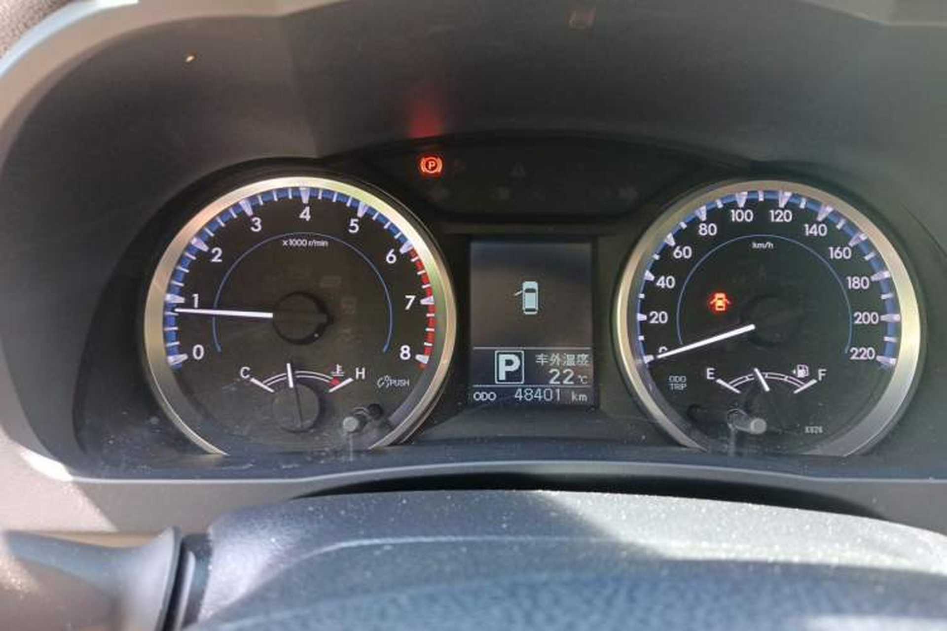 Used Toyota Highlander 2018 2.0T Two-Wheel Drive Elite Version 5 Seats China VI Standard Instrument Cluster