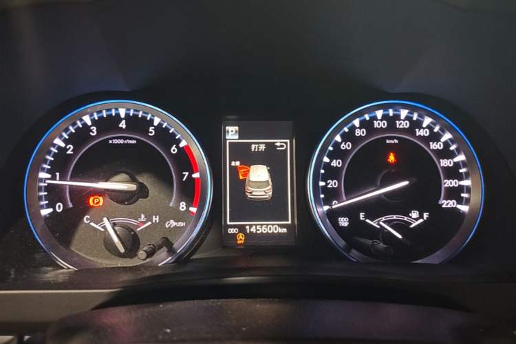 Used Toyota Highlander 2018 2.0T Four-Wheel Drive Luxury Edition 7 Seats China V Emission Standard Instrument Cluster