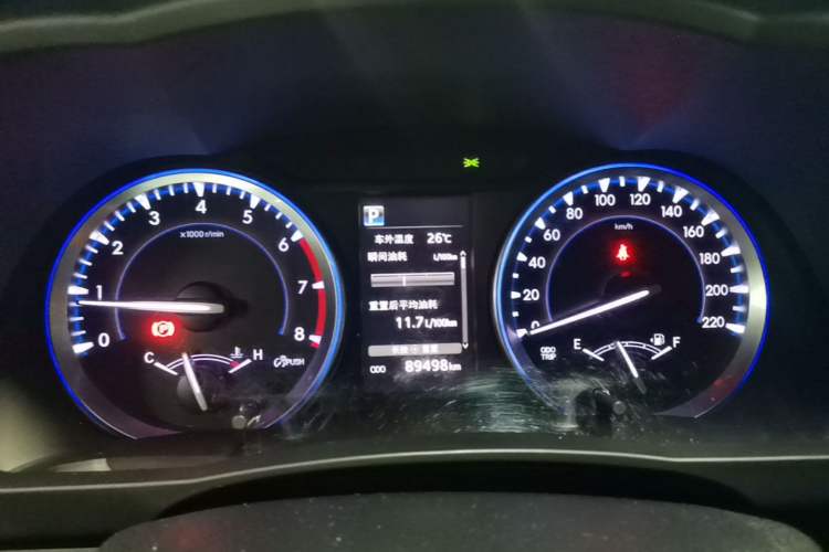 Used Toyota Highlander 2018 2.0T Four-Wheel Drive Prestige Version 7 Seats China VI Standard Instrument Cluster