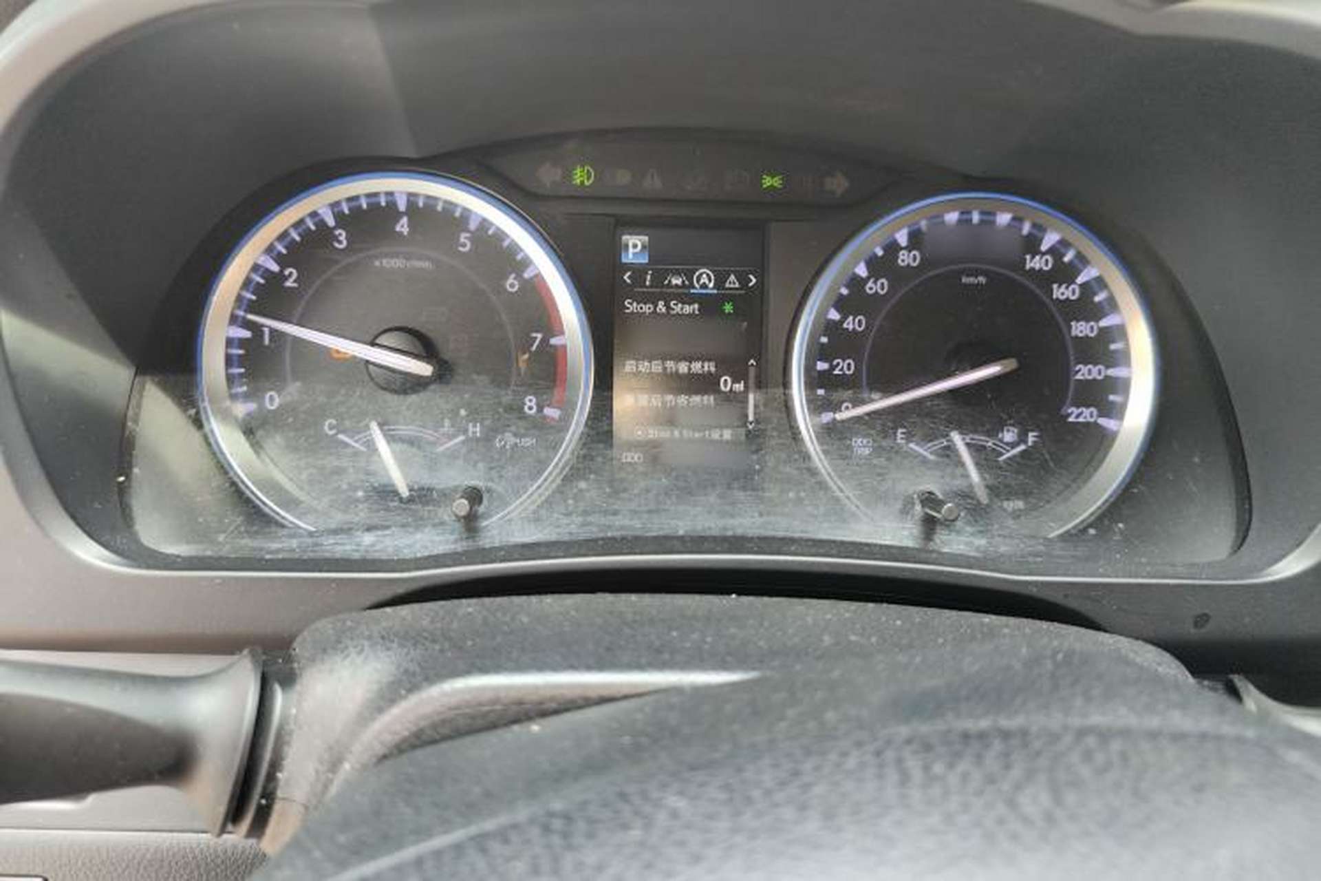 Used Toyota Highlander 2018 2.0T Four-Wheel Drive Prestige Version 7 Seats China V Emission Standard Instrument Cluster