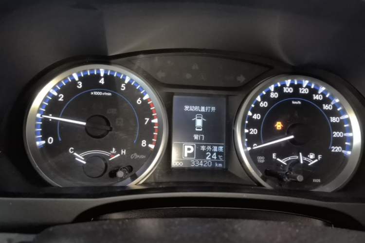 Used Toyota Highlander 2018 2.0T Four-Wheel Drive Elite Edition 7 Seats China VI Standard Instrument Cluster