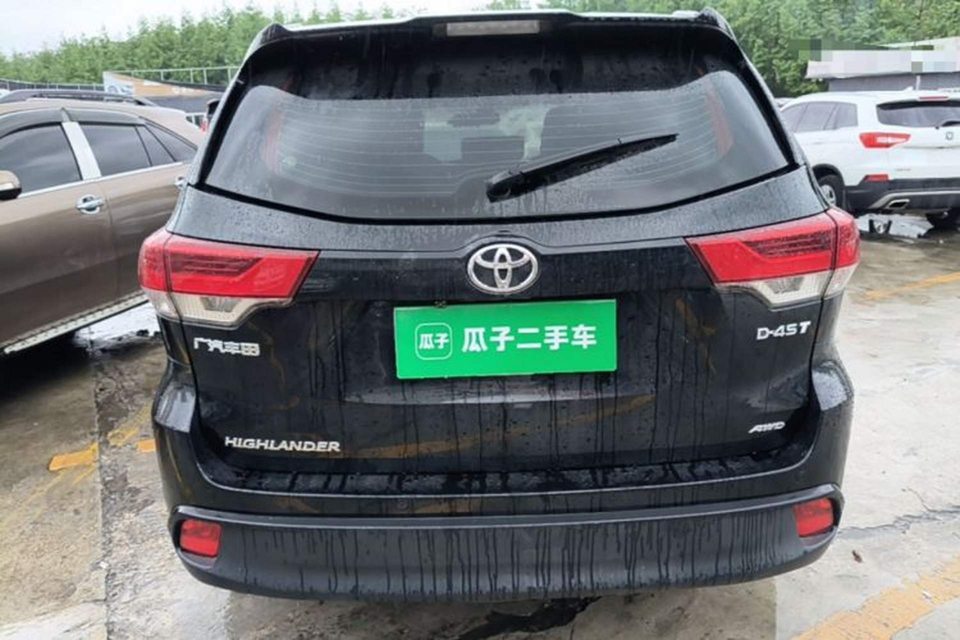 Used Toyota Highlander 2018 2.0T Four-Wheel Drive Elite Edition 7 Seats China VI Standard Rear