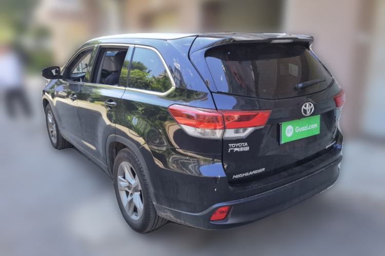 Used Toyota Highlander 2018 2.0T Four-Wheel Drive Luxury Edition 7 Seats China V Emission Standard Rear Left 45 Deg