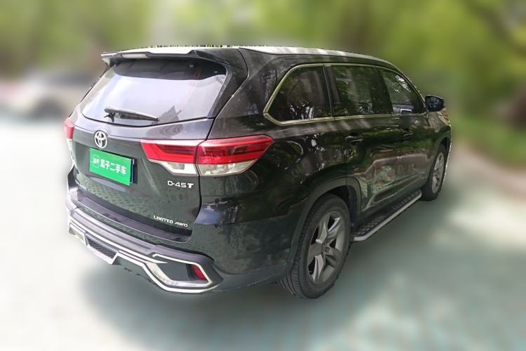 Used Toyota Highlander 2018 2.0T Four-Wheel Drive Ultimate Edition 7-Seater Emission Standard China V Rear Right 45 Deg