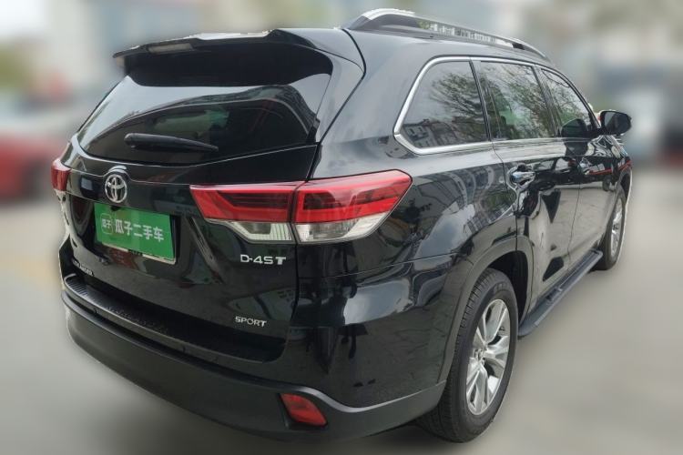 Used Toyota Highlander 2018 2.0T Two-Wheel Drive Elite Version 5 Seats China VI Standard Rear Right 45 Deg