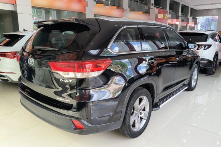 Used Toyota Highlander 2018 2.0T Four-Wheel Drive Luxury Edition 7 Seats China V Emission Standard Rear Right 45 Deg