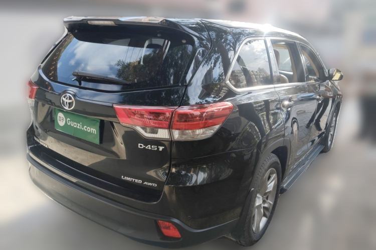 Used Toyota Highlander 2018 2.0T Four-Wheel Drive Supreme Edition 7-Seater China VI Rear Right 45 Deg