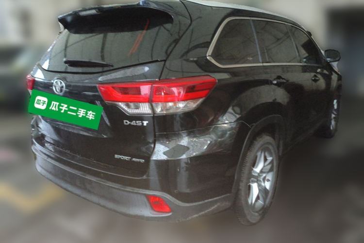 Used Toyota Highlander 2018 2.0T Four-Wheel Drive Luxury Edition 7 Seats China V Emission Standard Rear Right 45 Deg